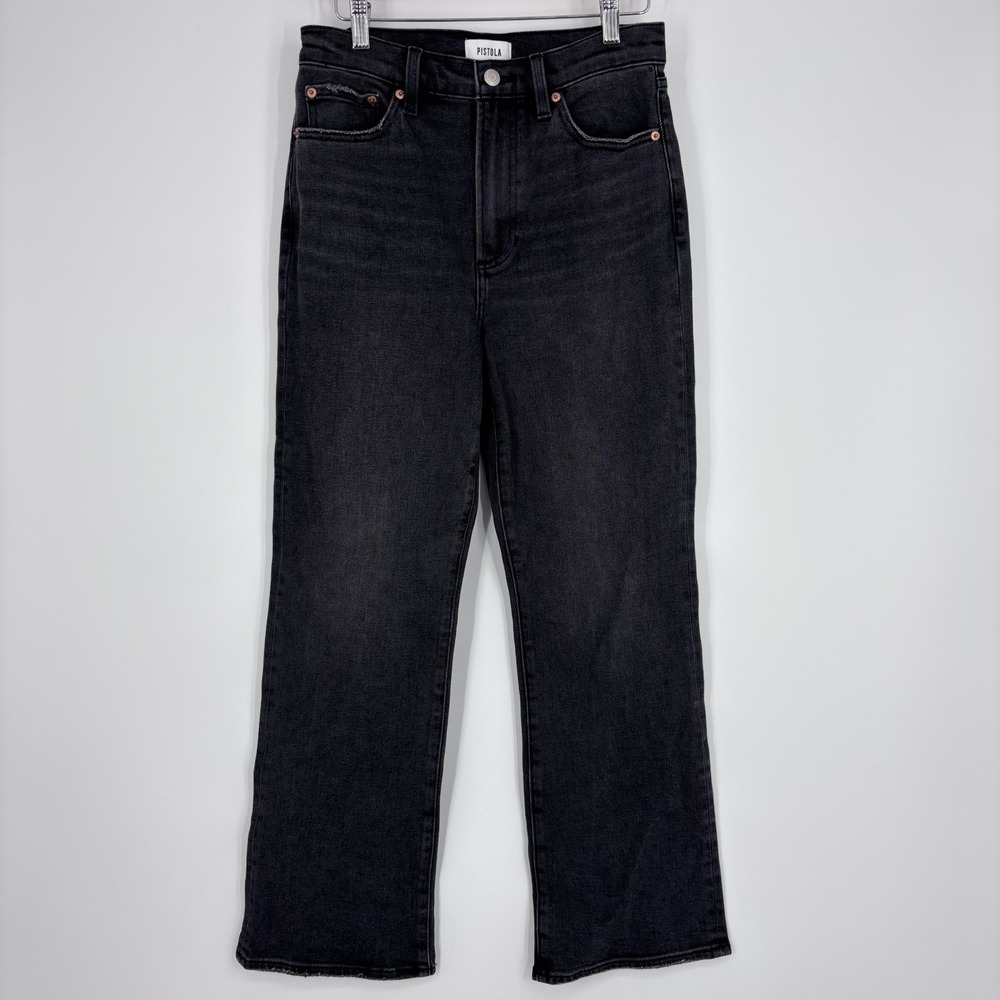 Pistola Cassie High Rise Straight Crop Jeans Lodge Jeans Sz 27 Lodge Black
